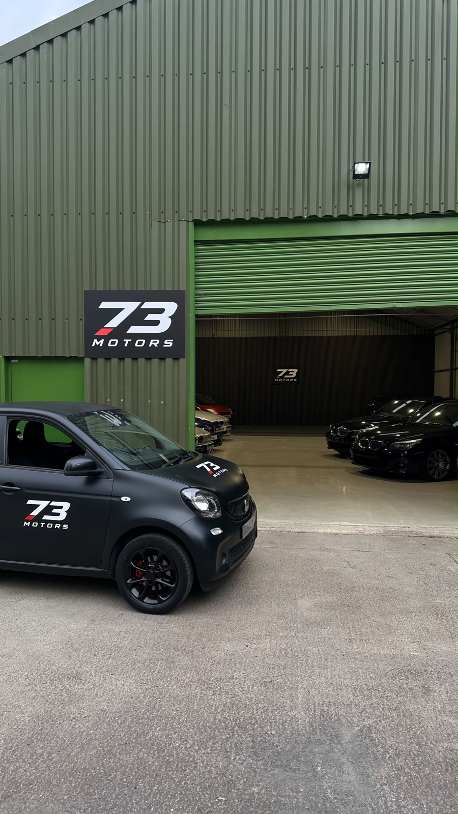 The 73 Motors showroom